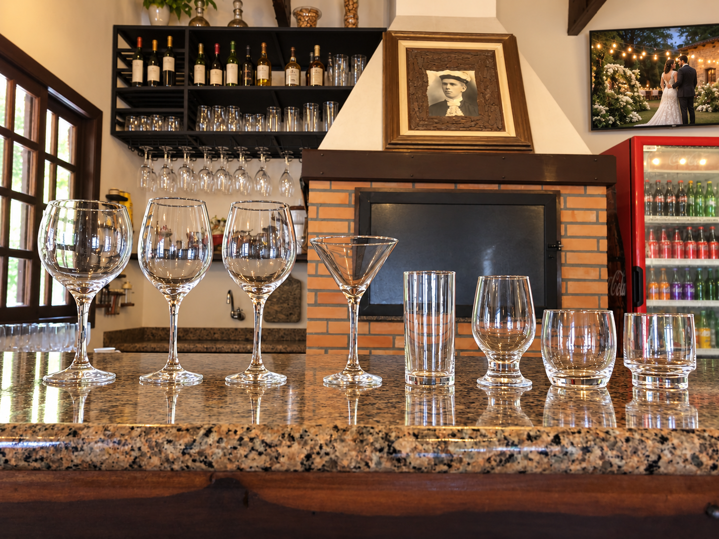 Taças disponíveis na Villa Geyer